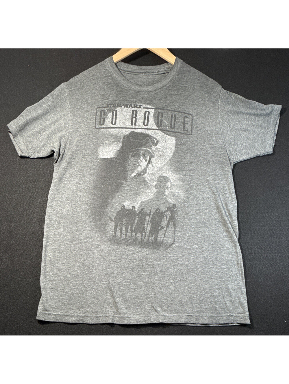 Star Wars Rogue One: A Star Wars Story 2016 Gray Short Sleeve Graphic T-Shirt